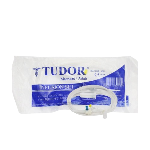 Sure-Guard IV infusion set adult with needle (Luer slip)