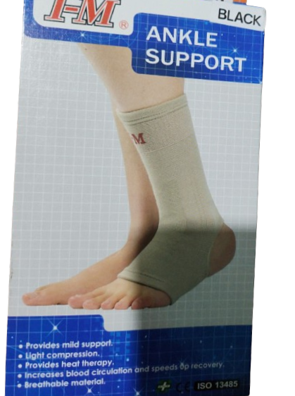I-M Elastic Ankle Support Medium Black 