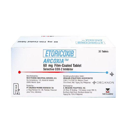 Arcoxia (Etoricoxib) 60mg Film-Coated Tablet 
