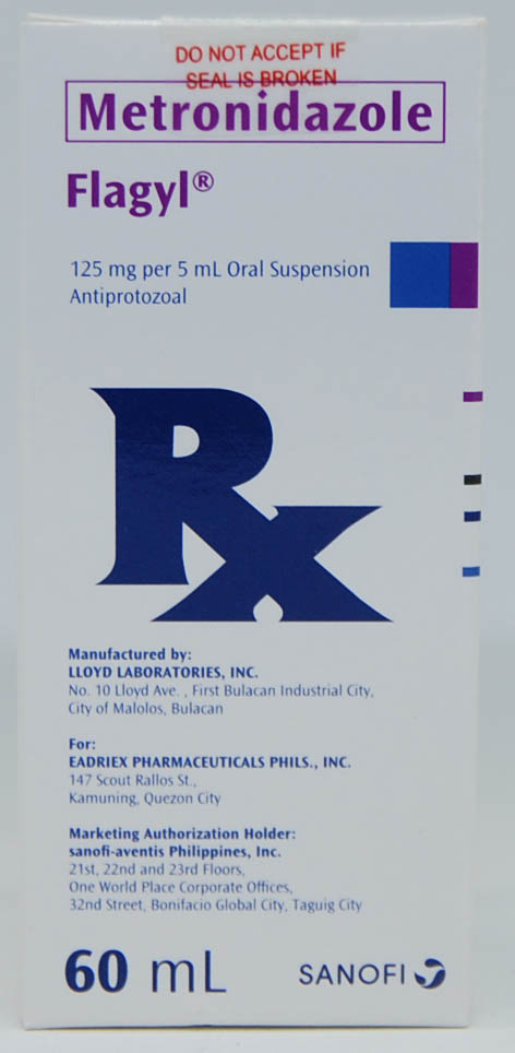 Flagyl (Metronidazole) 125mg/5ml Oral Suspension 60ml