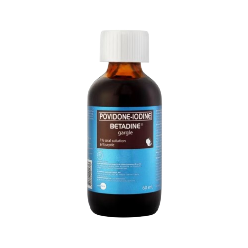 Betadine (povidone-iodine) 60mL gargle 