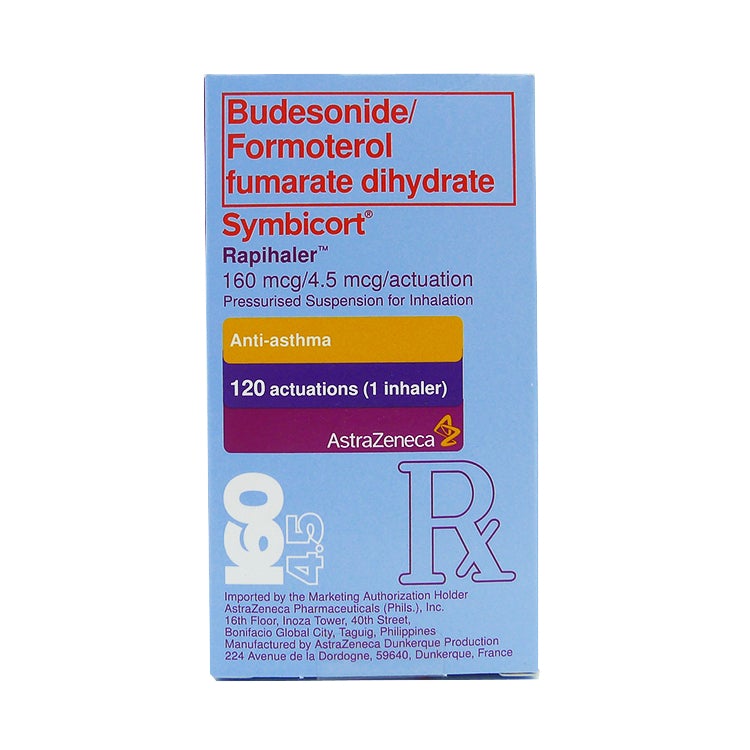 Symbicort Rapihaler (budesonide/formoterol) 160mcg/4.5mcg inhaler