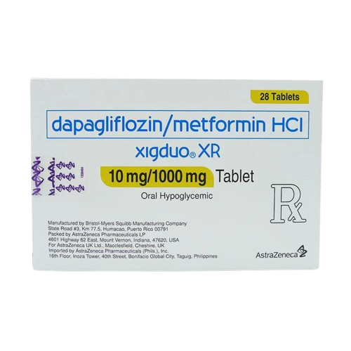 Xigduo XR (dapagliflozin + metformin) 10mg/1000mg extended-release tablet