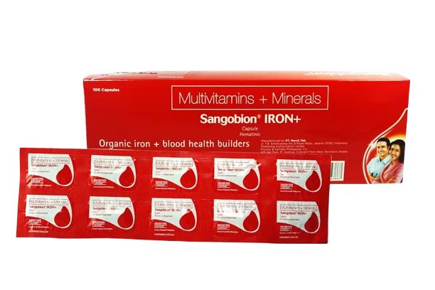 Sangobion Iron+ (multivitamins + iron) capsule