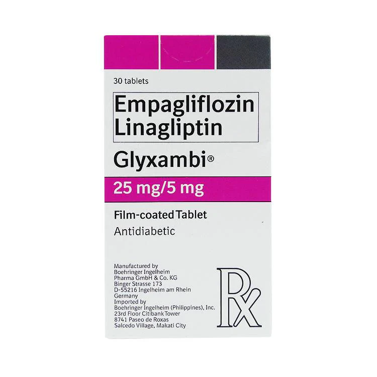 Glyxambi (Empagliflozin + Linagliptin) 25mg/5mg Film-Coated Tablet