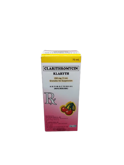 Klaryth (Clarithromycin) 250mg/5ml 70ml Suspension 