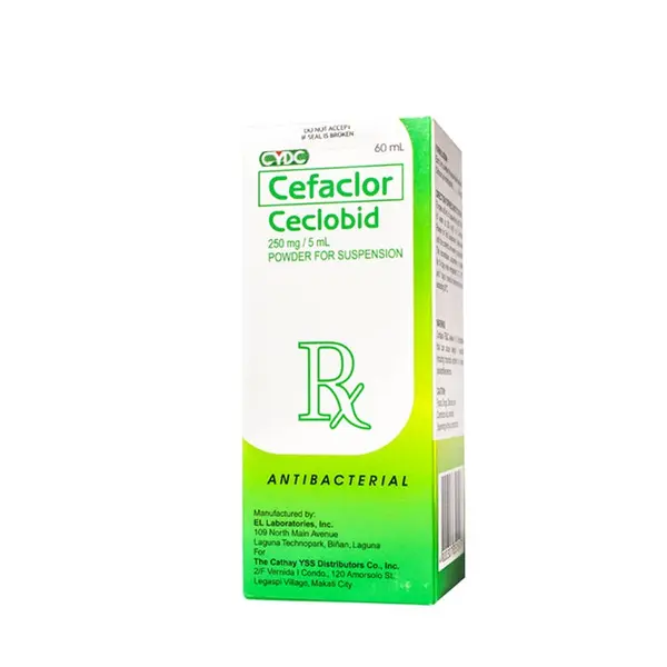 Ceclobid (Cefaclor) 250mg/5ml Suspension 60ml