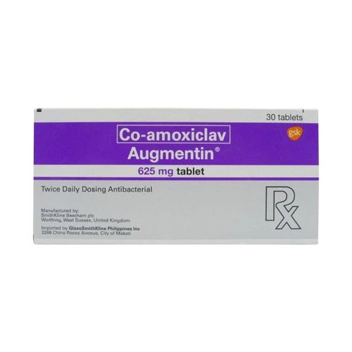Augmentin (co-amoxiclav) 625mg tablet 