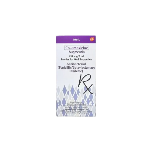 Augmentin (co-amoxiclav) 457mg/5mL 70ml suspension