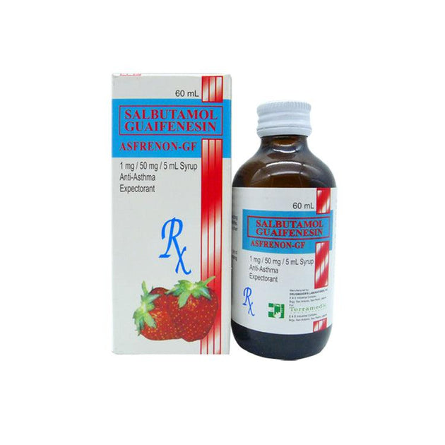 Asfrenon-GF (Salbutamol + Guaifenesin) Syrup 60ml