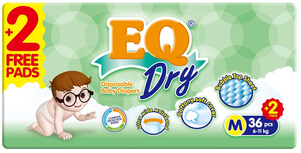 EQ Dry Eco Medium 36+2s