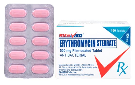 RM Erythromycin Stearate (Erythromycin) 500mg Tablet