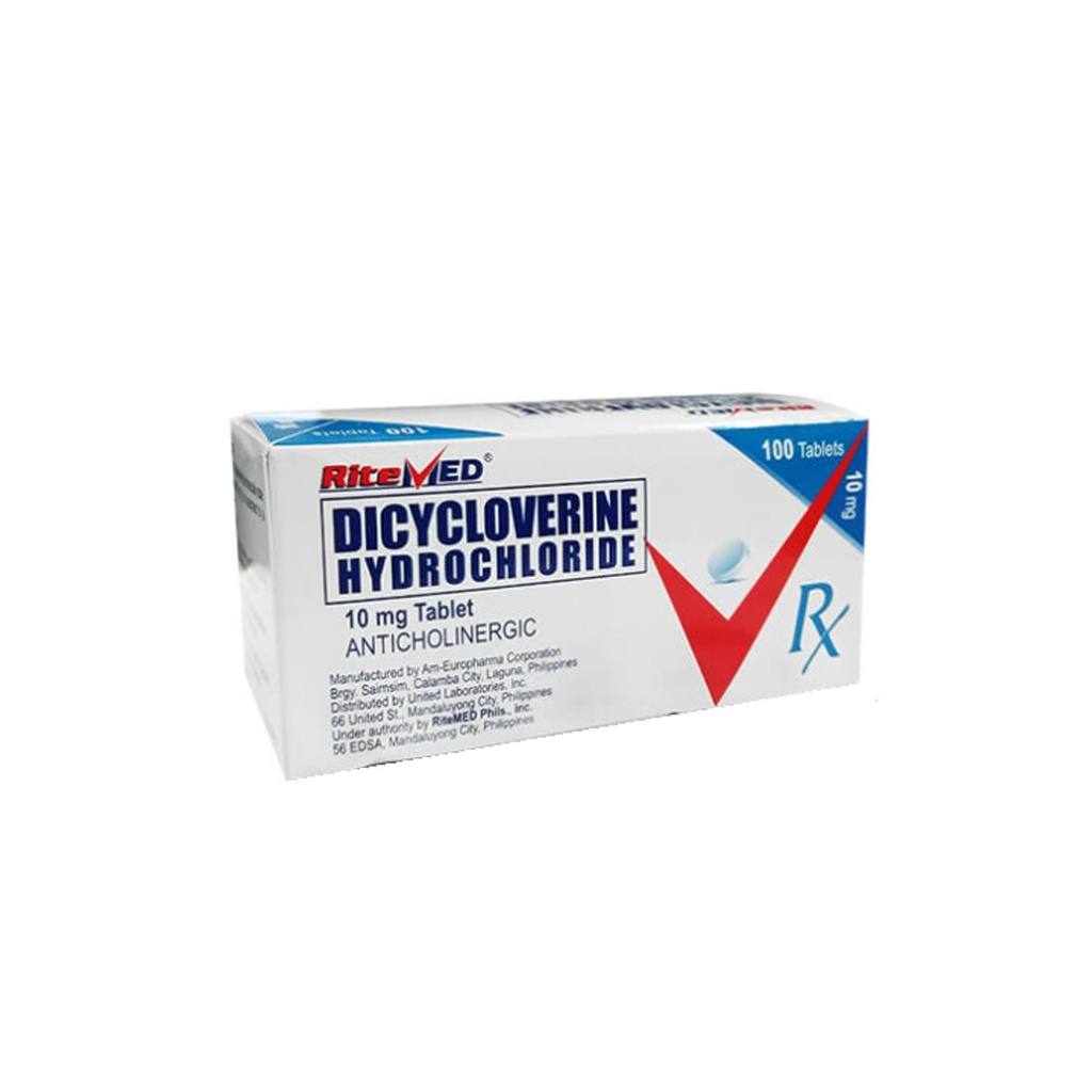 RM Dicycloverine (Dicycloverine Hydrochloride) 10mg Tablet