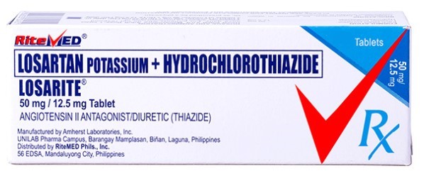 RM Losarite (Losartan+Hctz ) 50mg/12.5mg Tablet 