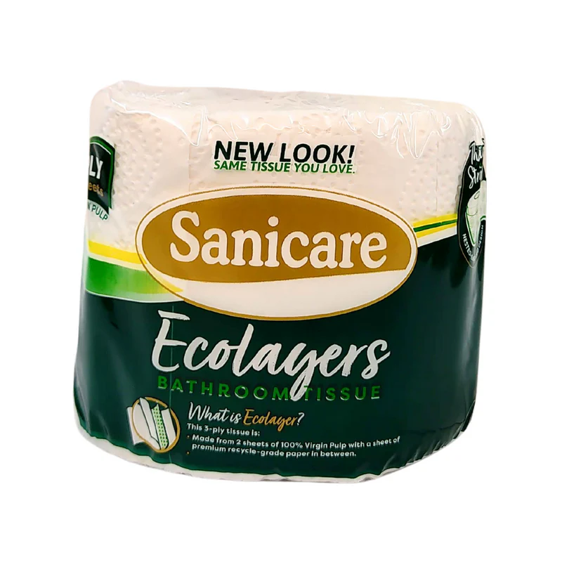 Sanicare Upsize Bathroom Tissue Solo 2 Ply 400 Sheets