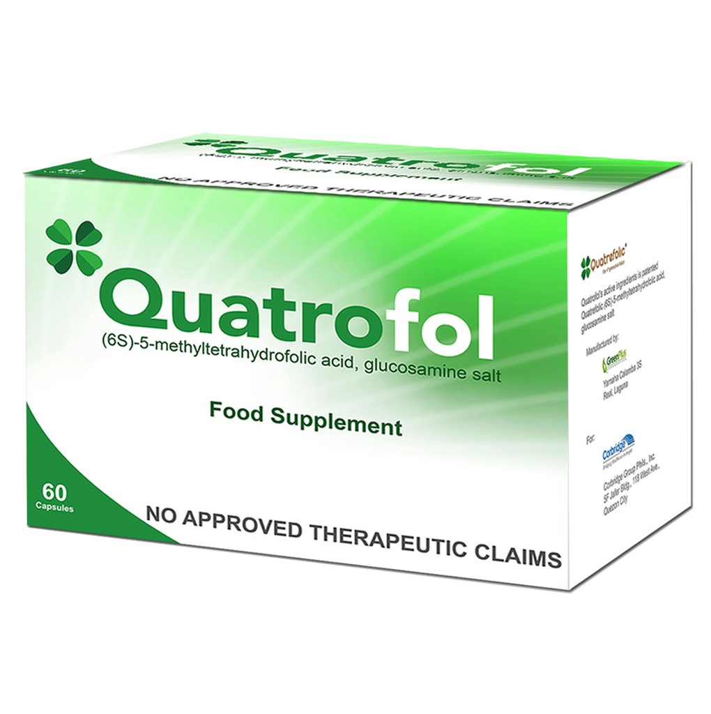 Quatrofol ((6S)-5-Methyltetrahydrofolic Acid / Glucosamine Salt) Capsule
