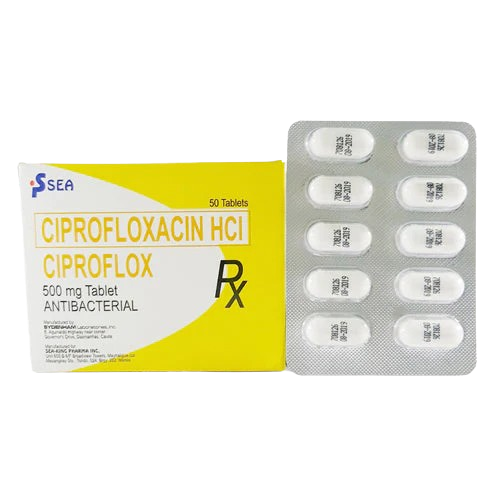 Ciproflox (Ciprofloxacin HCl) 500mg Tablet