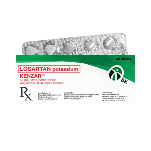 Kenzar (Losartan Potassium) 50mg Film-coated Tablet 