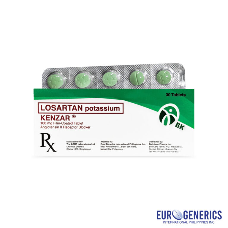 Kenzar (Losartan Potassium) 100mg Film-coated Tablet 
