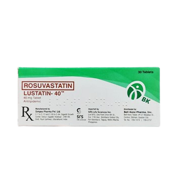 Lustatin (Rosuvastatin Calcium) 40mg tablet 