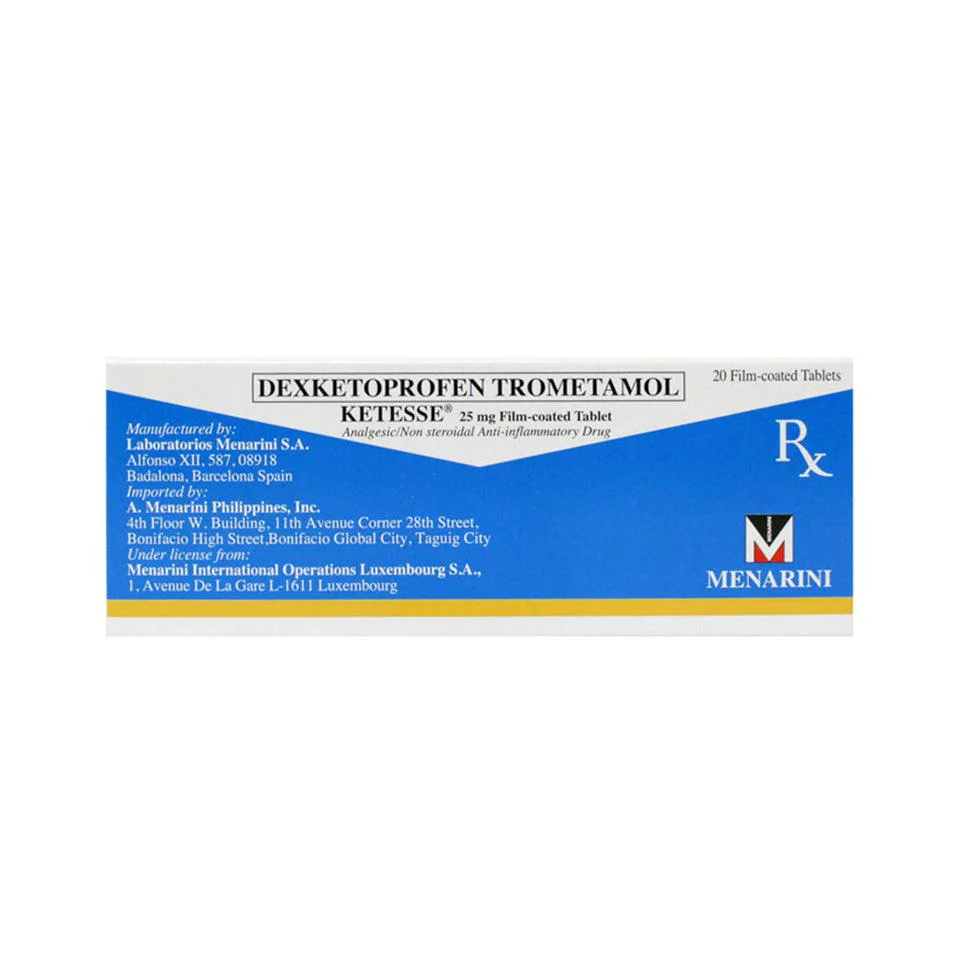 Ketesse (ketoprofen) 25mg film-coated tablet