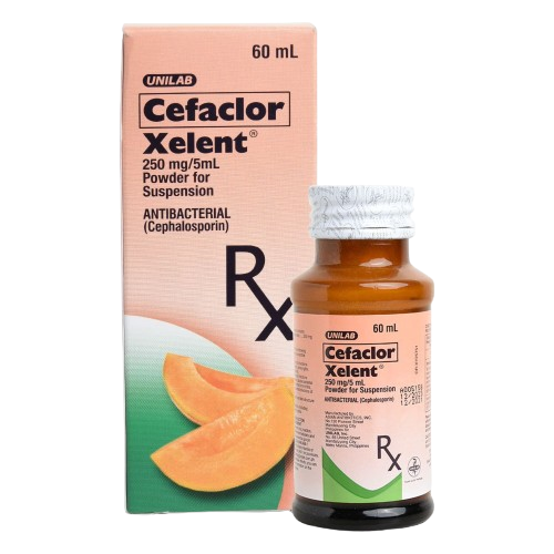 Xelent (Cefaclor) 250mg/5ml 60ml Suspension 