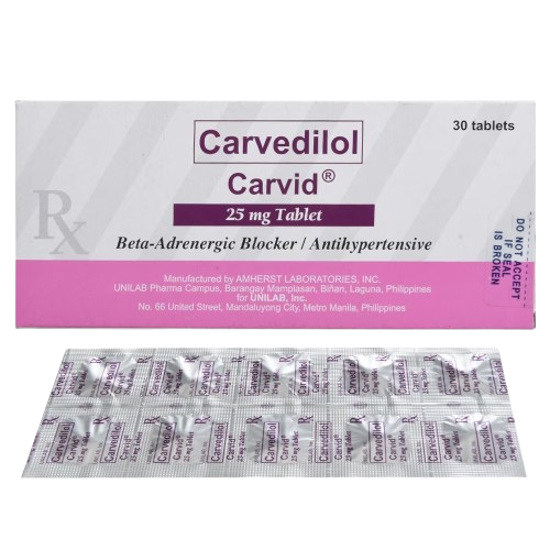 Carvid (Carvedilol) 25mg Tablet