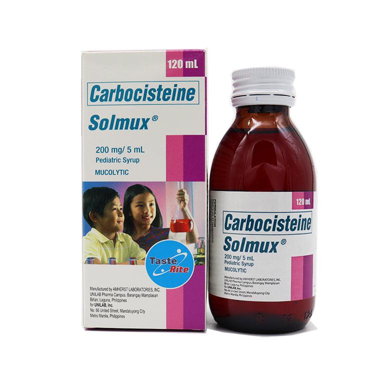 Solmux (Carbocisteine) 200mg/5ml syrup 120ml