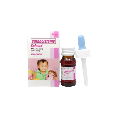 Solmux (Carbocisteine) 40mg/ml oral drops 15ml