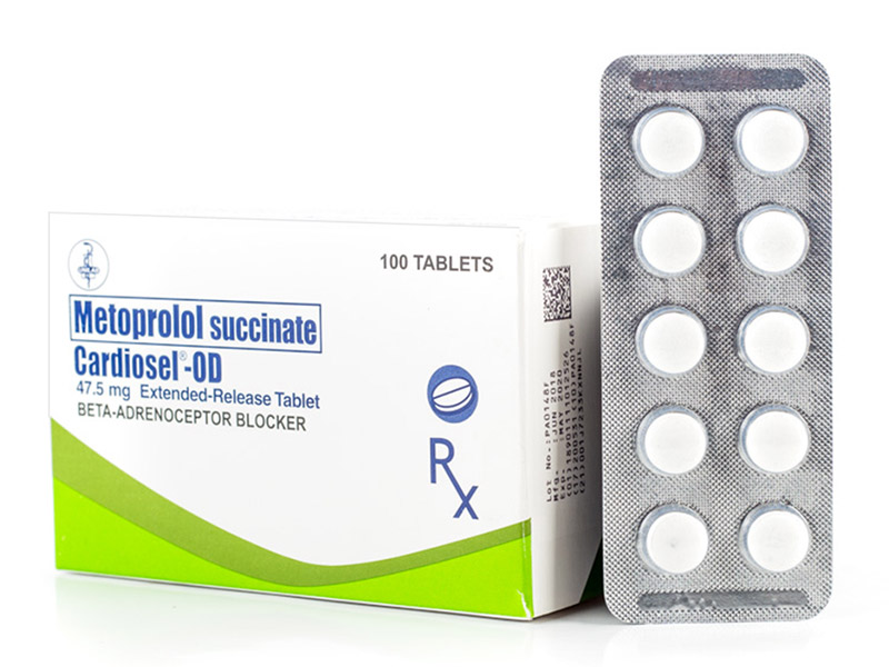 Cardiosel-OD (metoprolol succinate) 47.5mg tablet