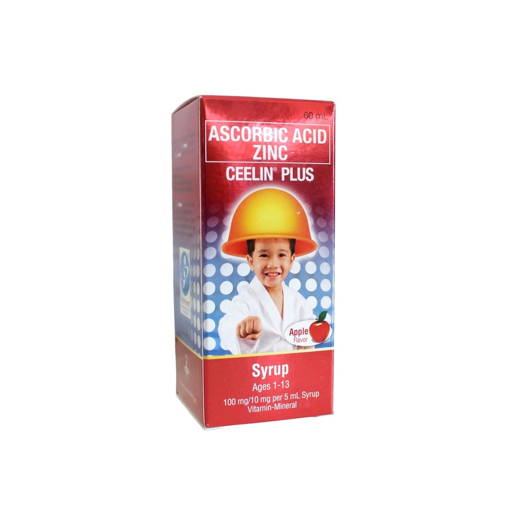 Ceelin Plus (Ascorbic Acid/Zinc) 100mg/10mg per 5ml Syrup, 60ml
