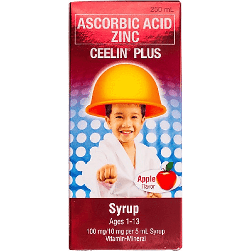 Ceelin Plus (Ascorbic Acid/Zinc) 100mg/10mg per 5ml Syrup 250ml 