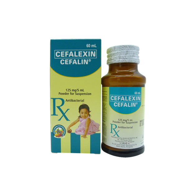 Cefalin (Cefalexin) 125mg/5ml Suspension, 60ml