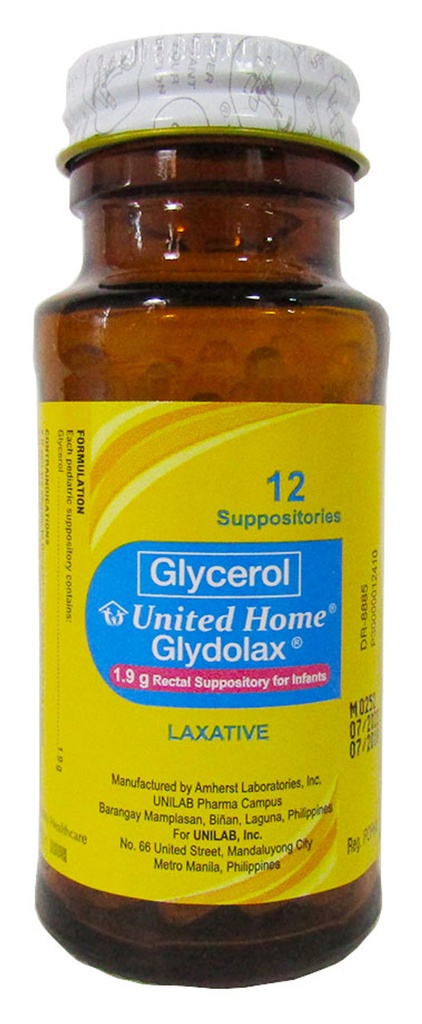 UH Glydolax (glycerin) 1.9g rectal suppository (infant formulation)