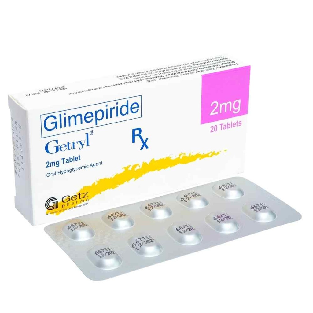 Getryl (Glimepiride) 2mg tablet 