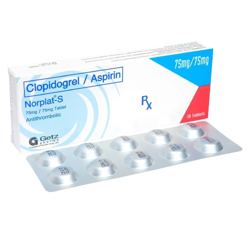 Norplat-S (Clopidogrel + Aspirin) 75mg tablet 