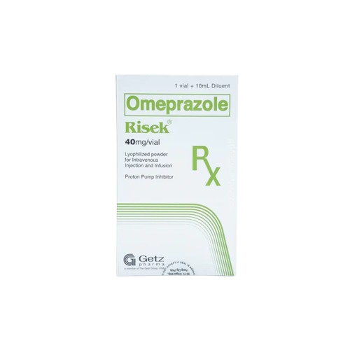 Risek (Omeprazole) 40mg infusion vial