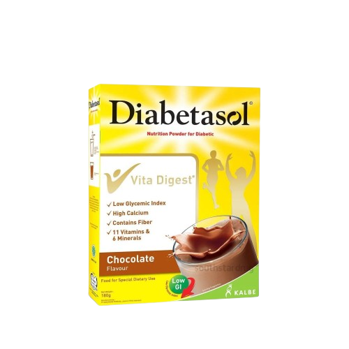 Diabetasol Choco Flavored Nutritional Powder 180g 