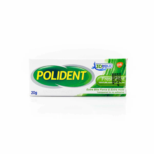 Polident Denture Adhesive Cream Mint Flavor 20g