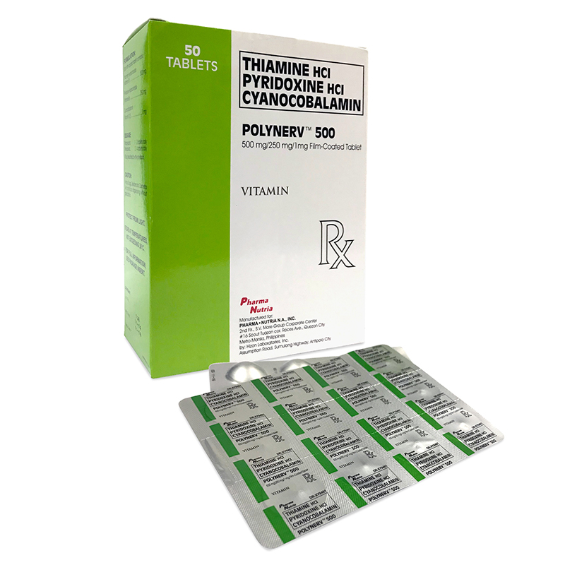 Polynerv 500 (Vitamin B1 + B6 + B12) Tablet