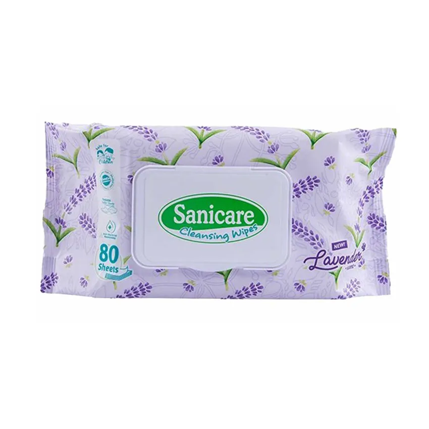 Sanicare Cleansing Wipes - Lavender 80 Sheets