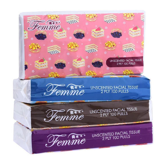 Femme Facial Tissue Unscented 
