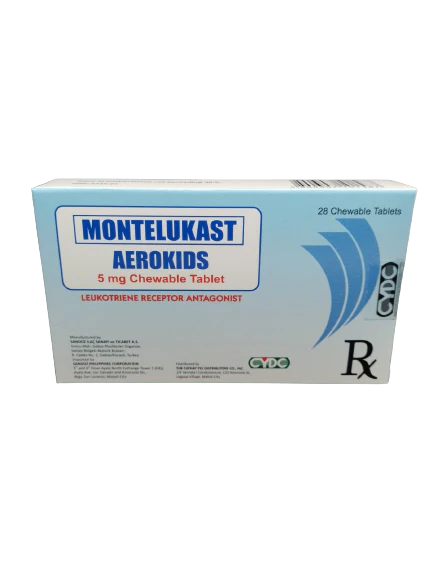 Aerokids (Montelukast) 5mg Chewable Tablet