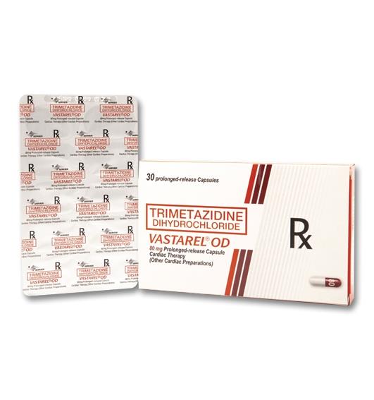 Vastarel OD (trimetazidine dihydrochloride) 80mg capsule 