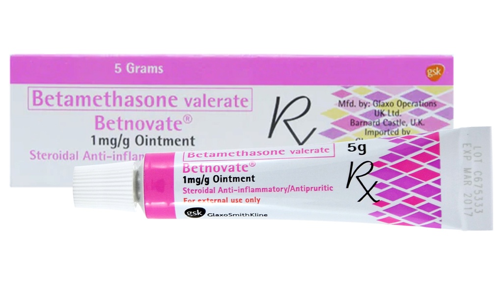 Betnovate (betamethasone valerate) 5g ointment 