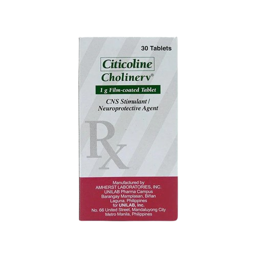 Cholinerv (citicoline) 1g film-coated tablet
