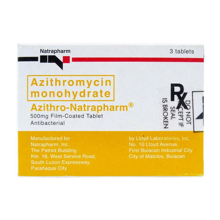 Azithro-Natrapharm (azithromycin) 500mg tablet 