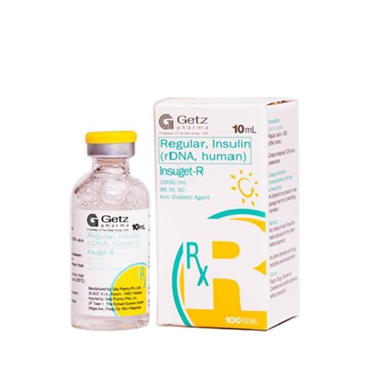 Insuget R (Regular Insulin) vial 