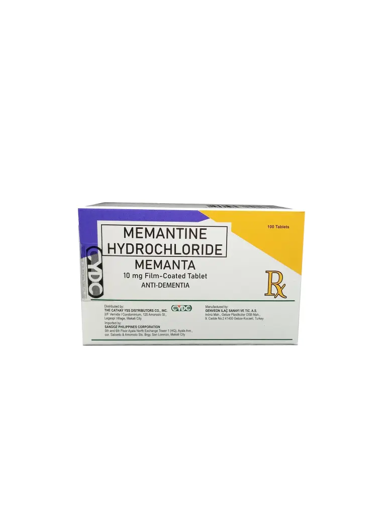 Memanta (Memantine HCl) 10mg Film-Coated Tablet