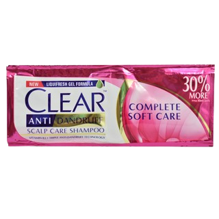 Clear anti-dandruff shampoo complete soft care 13ml sachet 